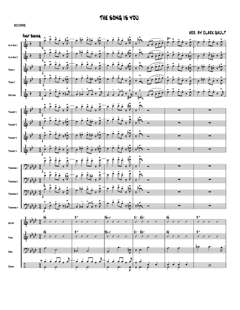 The Song Is You score preview