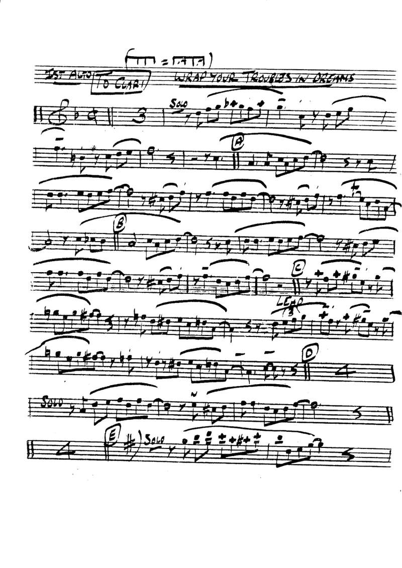 Wrap Your Troubles In Dreams score preview