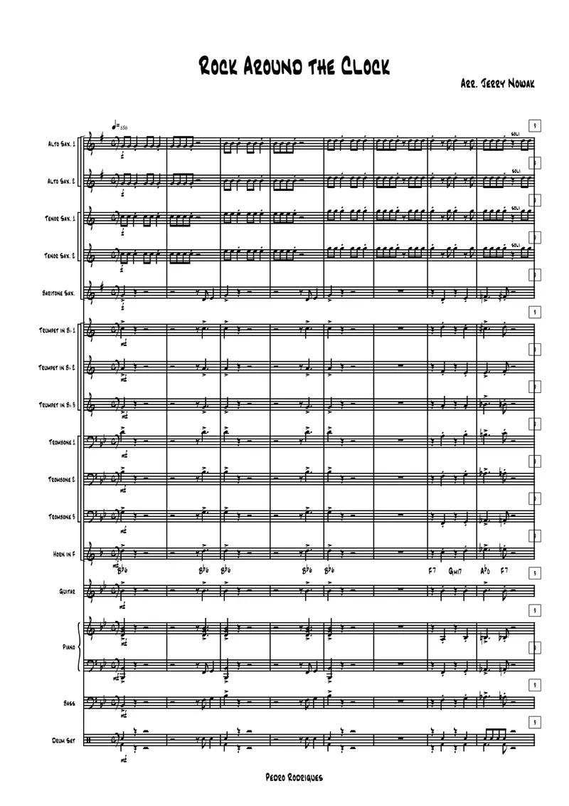 Rock Around The Clock score preview