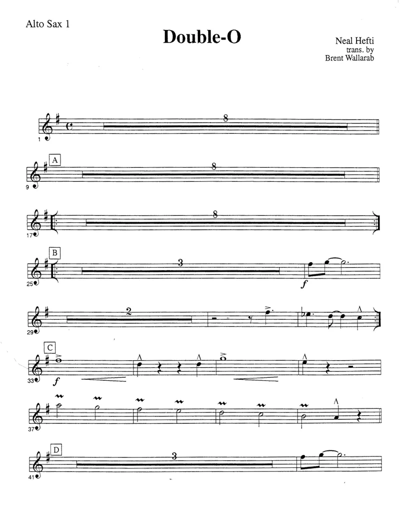 Double-O score preview