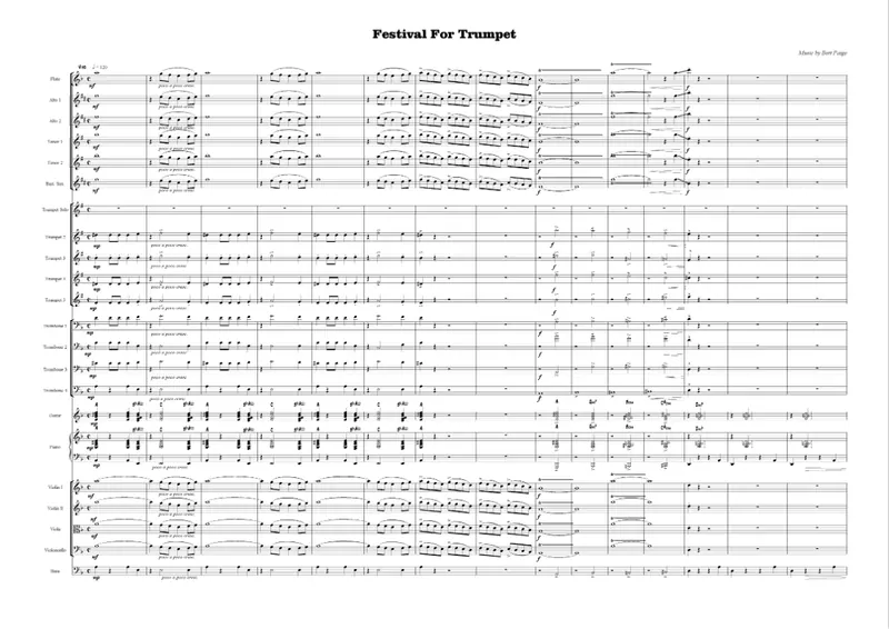 Festival For Trumpet score preview