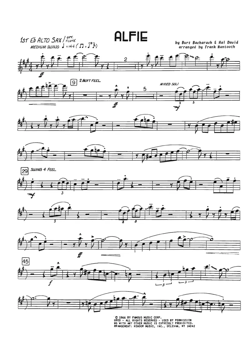 Alfie score preview