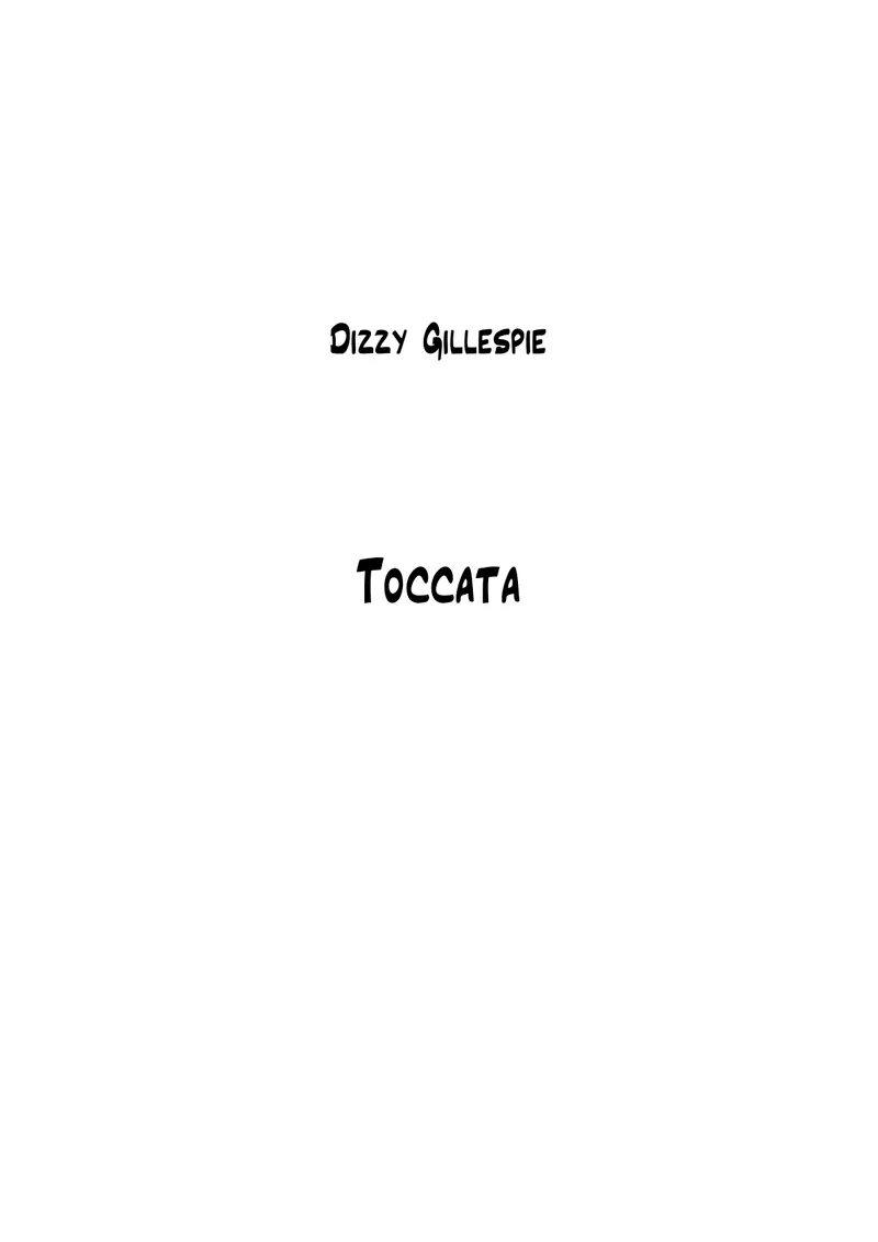 Toccata score preview