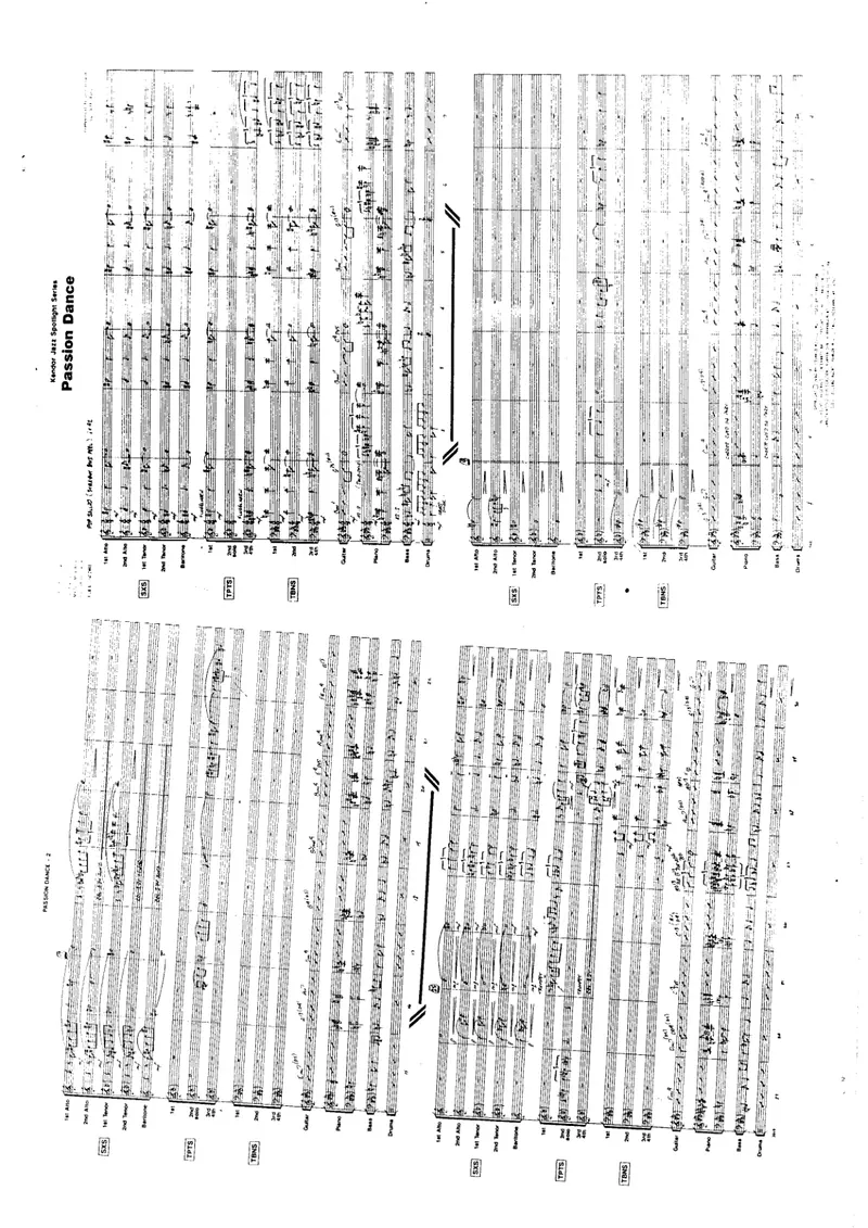 Passion Dance score preview