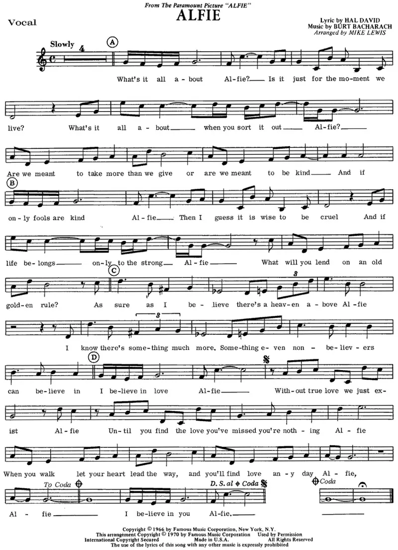 Alfie score preview