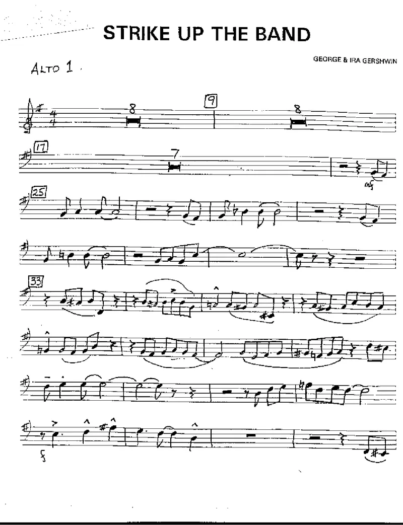 Strike Up The Band preview page 1
