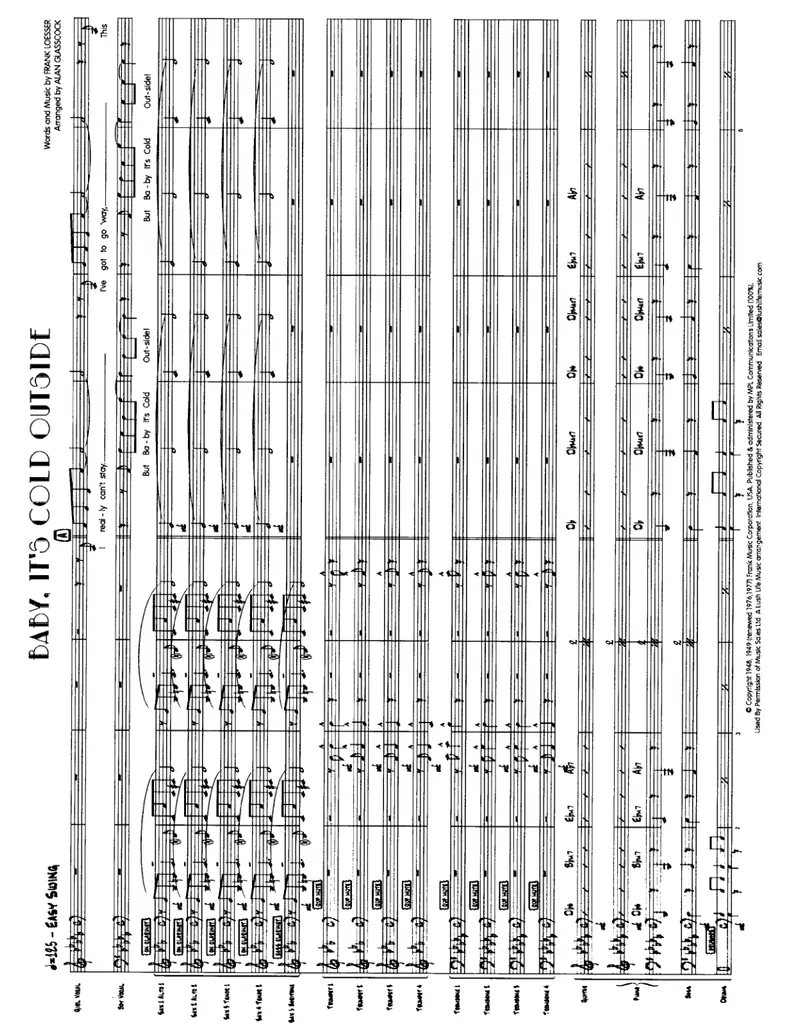 Baby, It's Cold Outside score preview