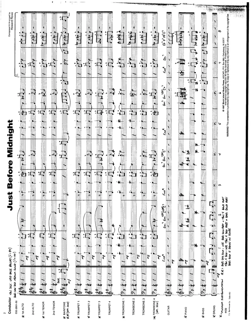 Just Before Midnight score preview