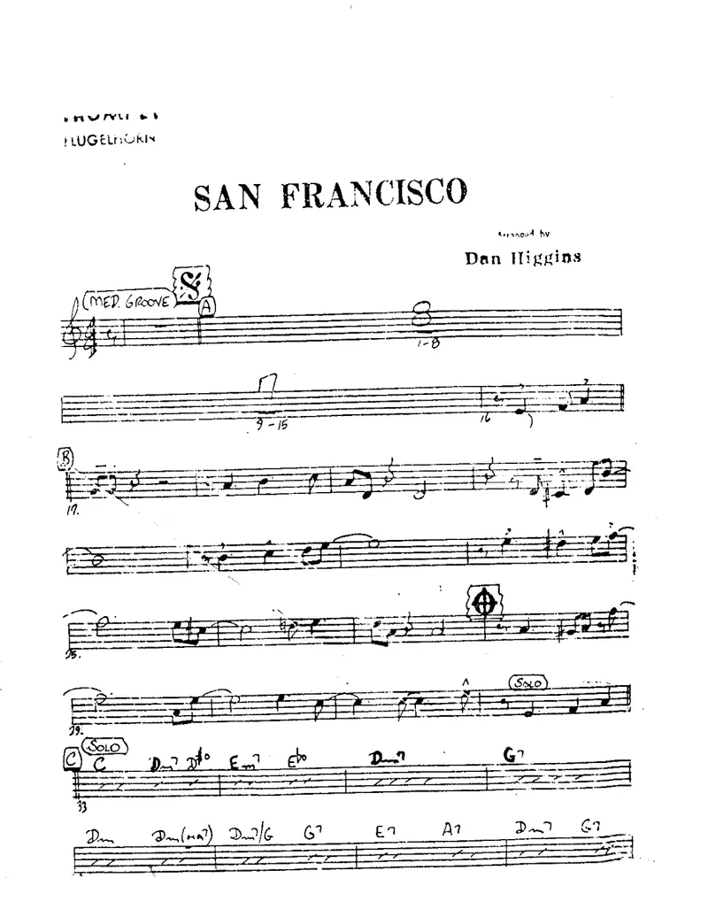 I left my Heart In San Francisco score preview