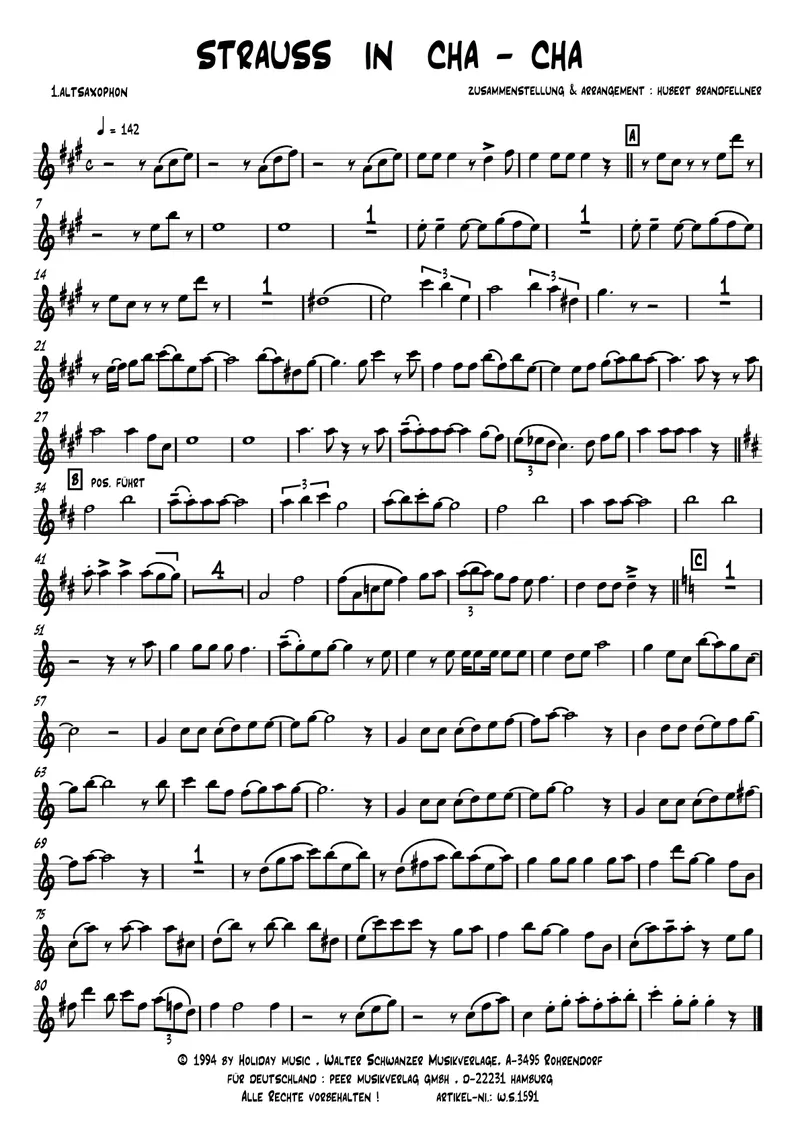Strauss in Cha Cha score preview