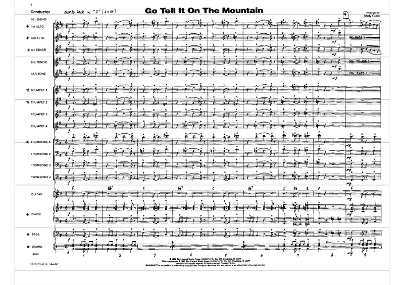 Go Tell It On The Mountain score preview