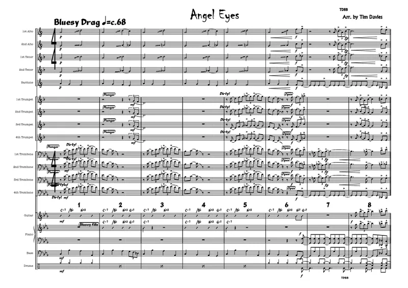 Angel Eyes score preview
