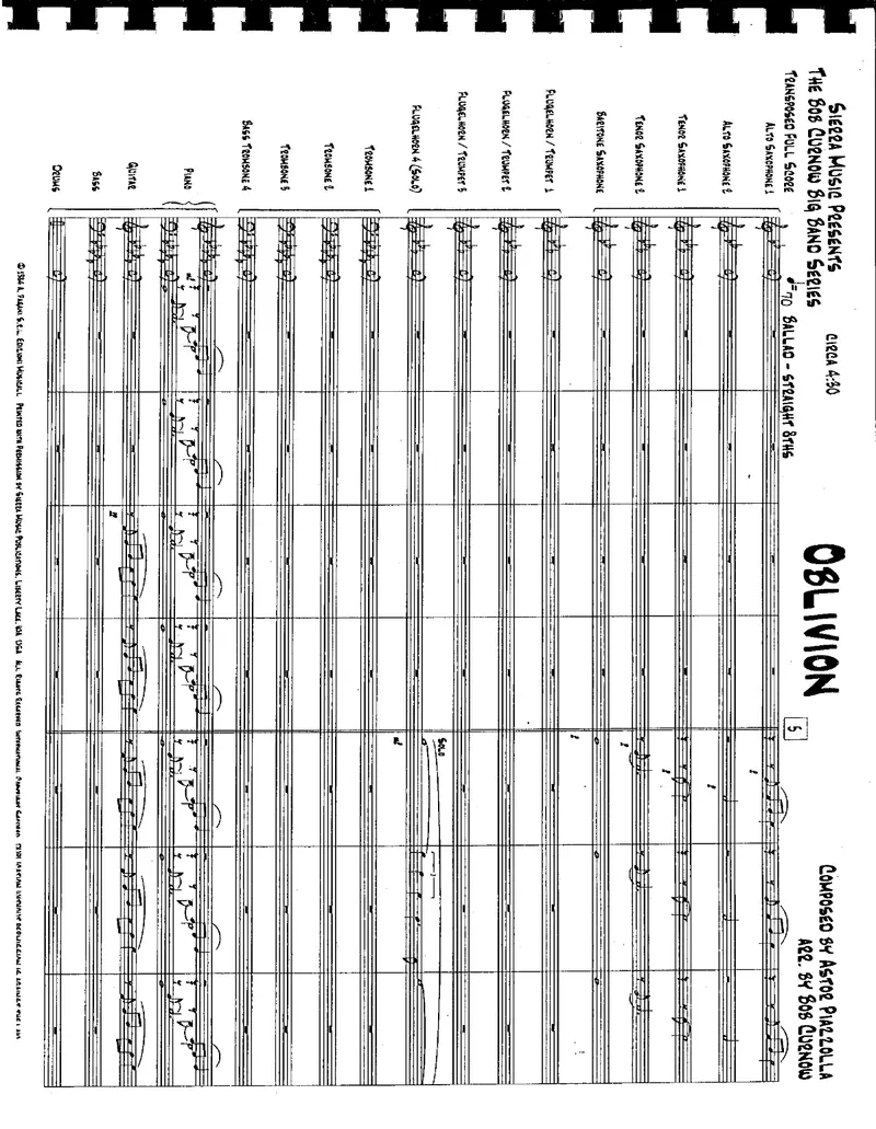 Oblivion score preview