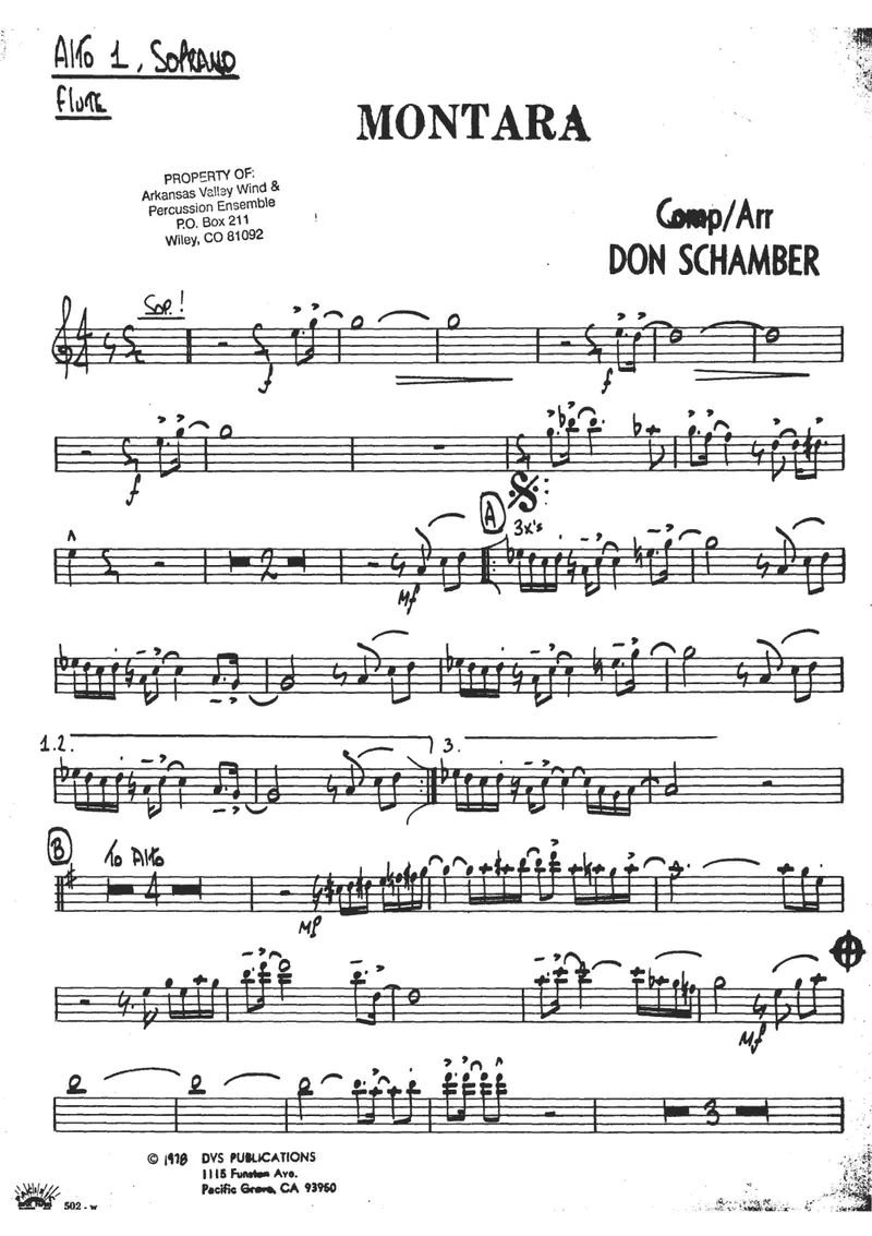 Montara score preview