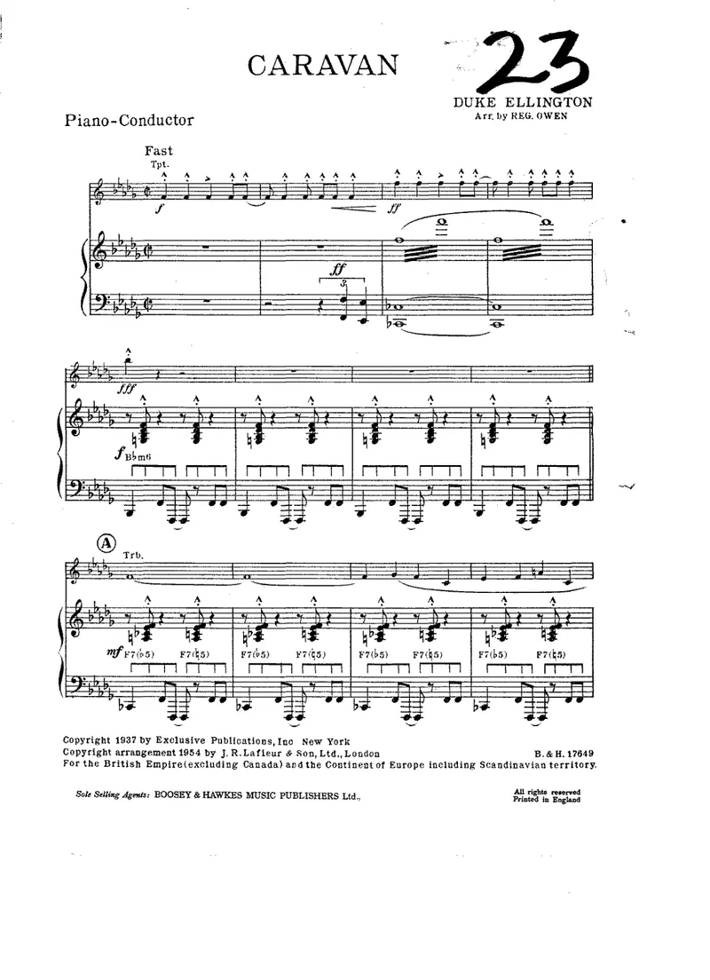 Caravan score preview