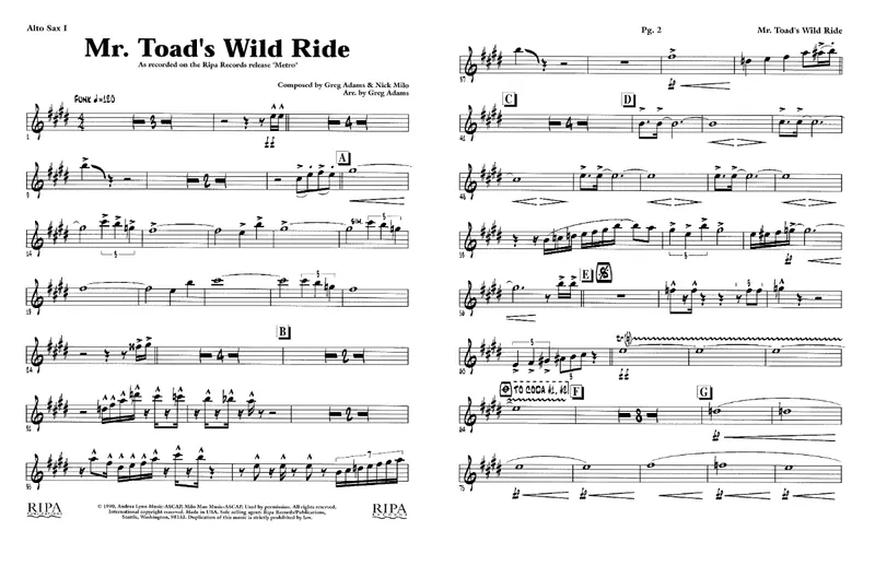 Mr.Toads Wild Ride score preview
