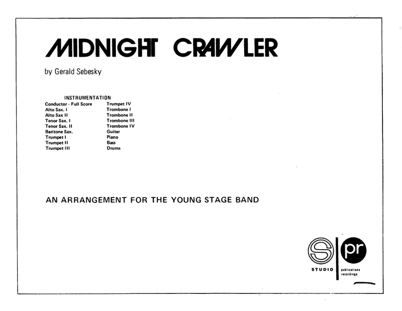 Midnight Crawler score preview