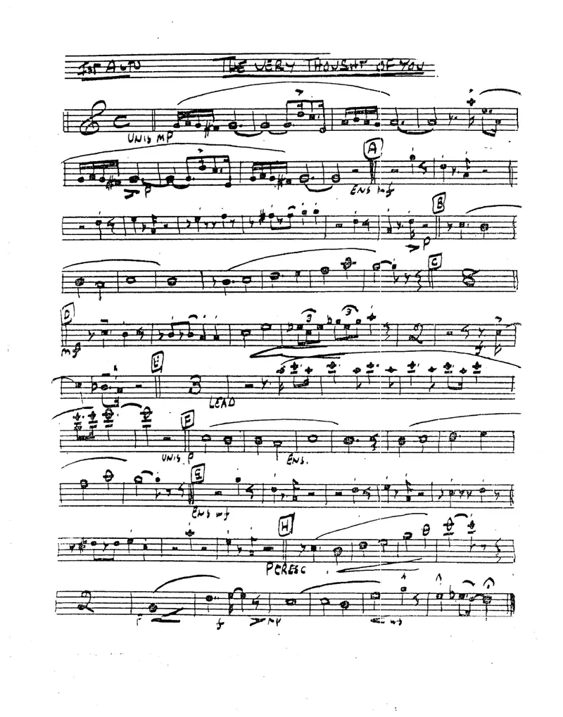 The Very Thought Of You score preview