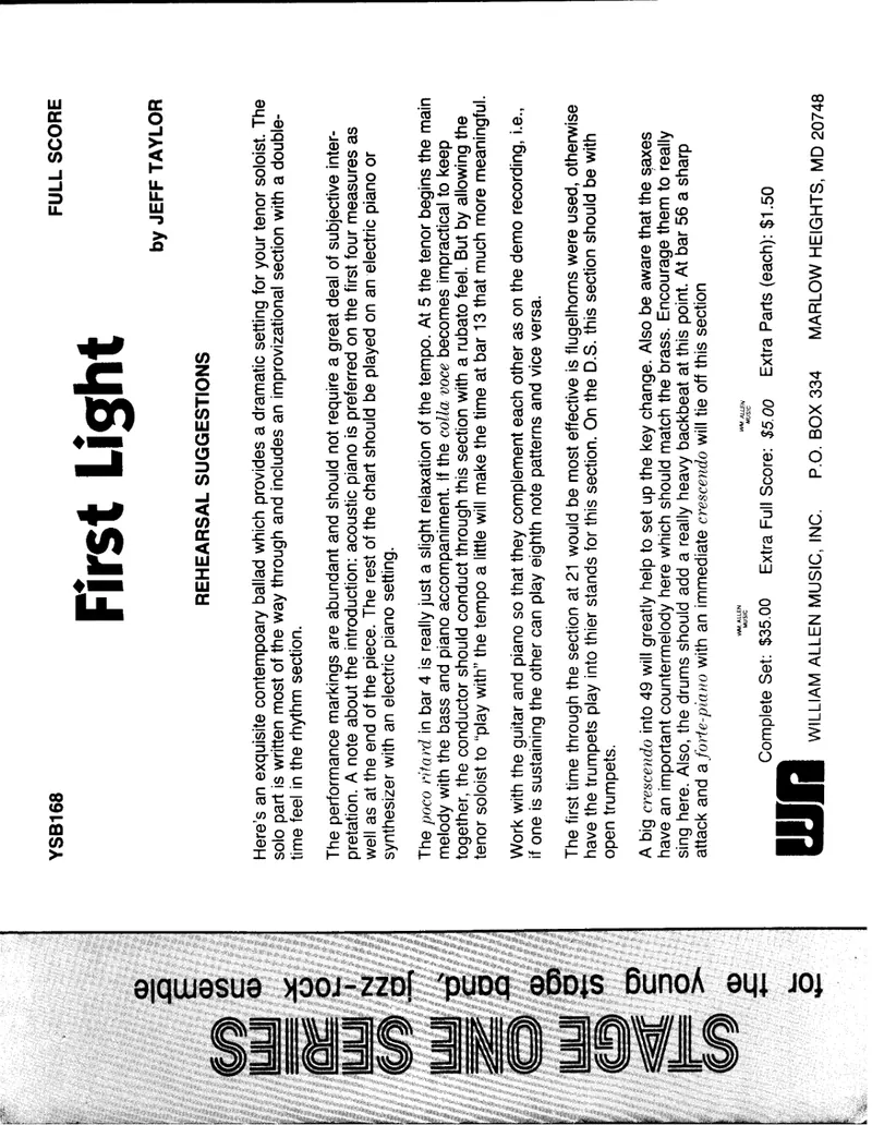 First Light score preview