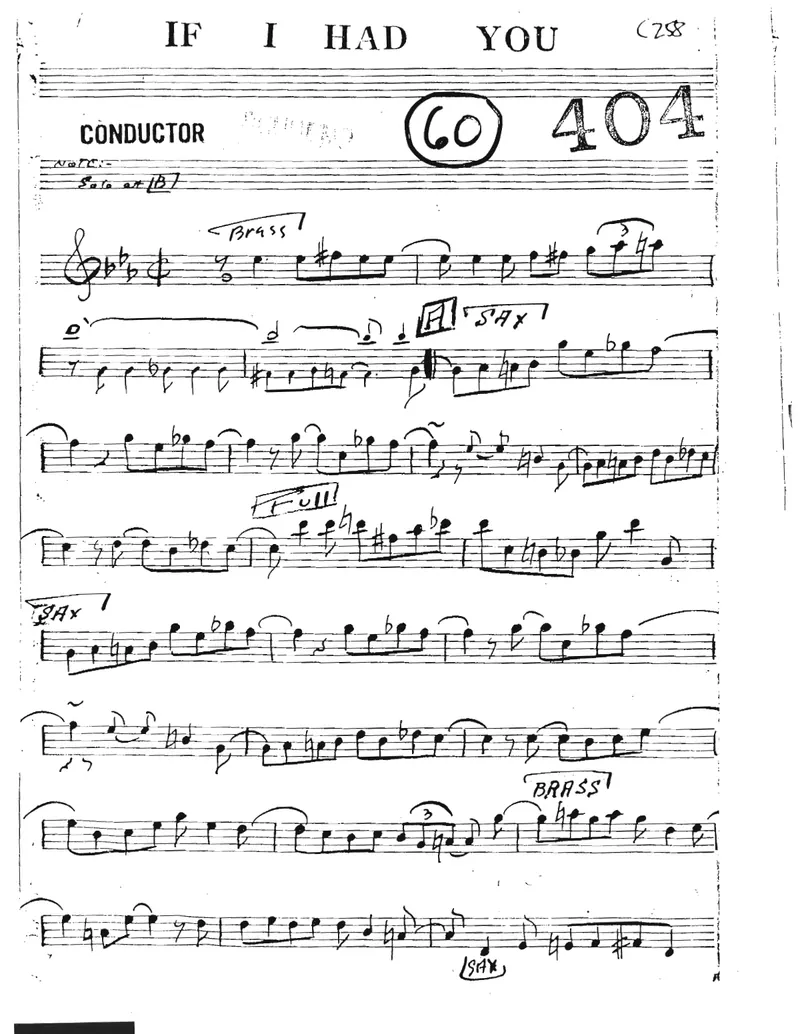 If I Had You [F.Henderson) score preview