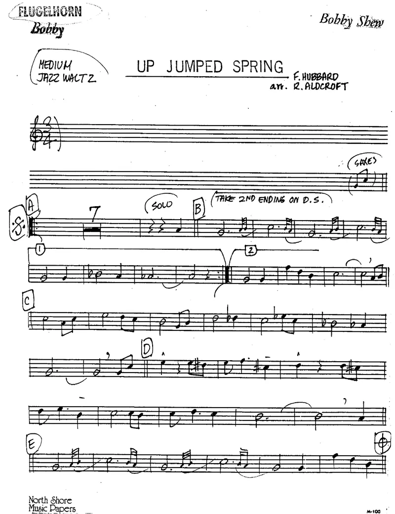 Up Jumped Spring score preview