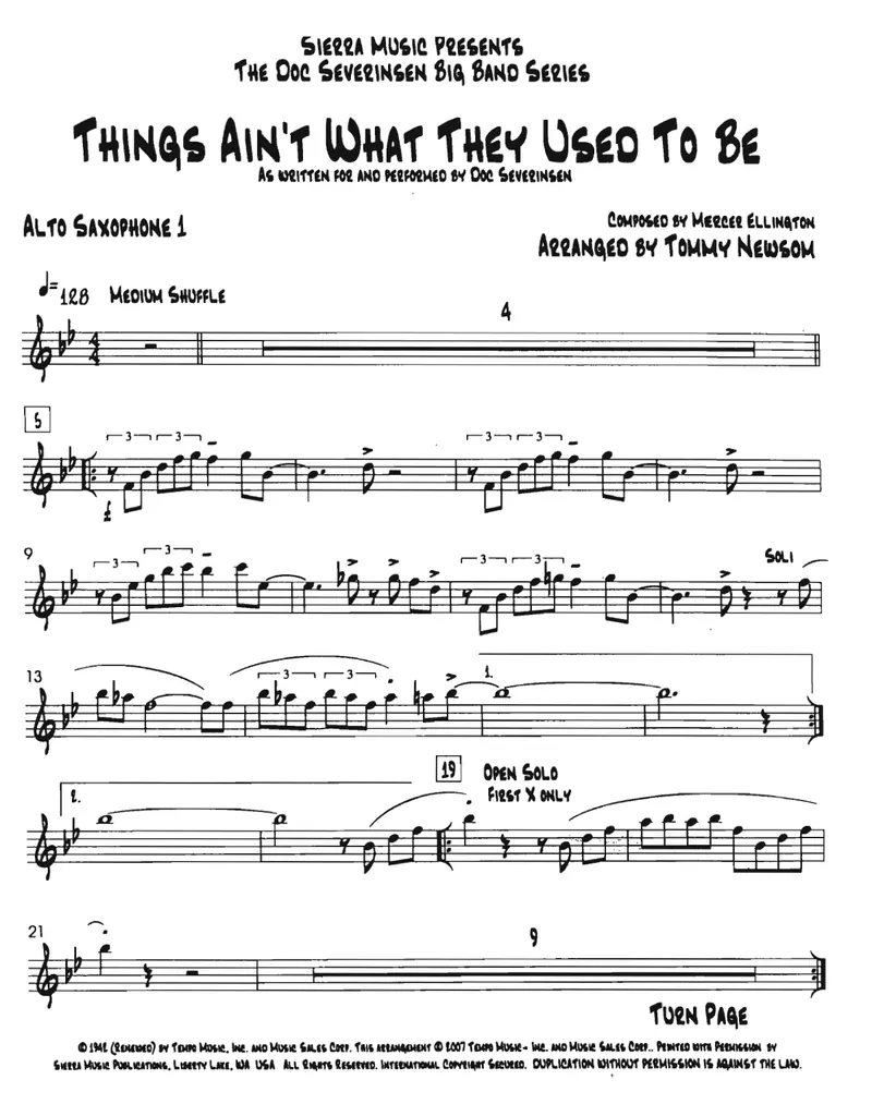 Things Ain't What They Used To Be score preview