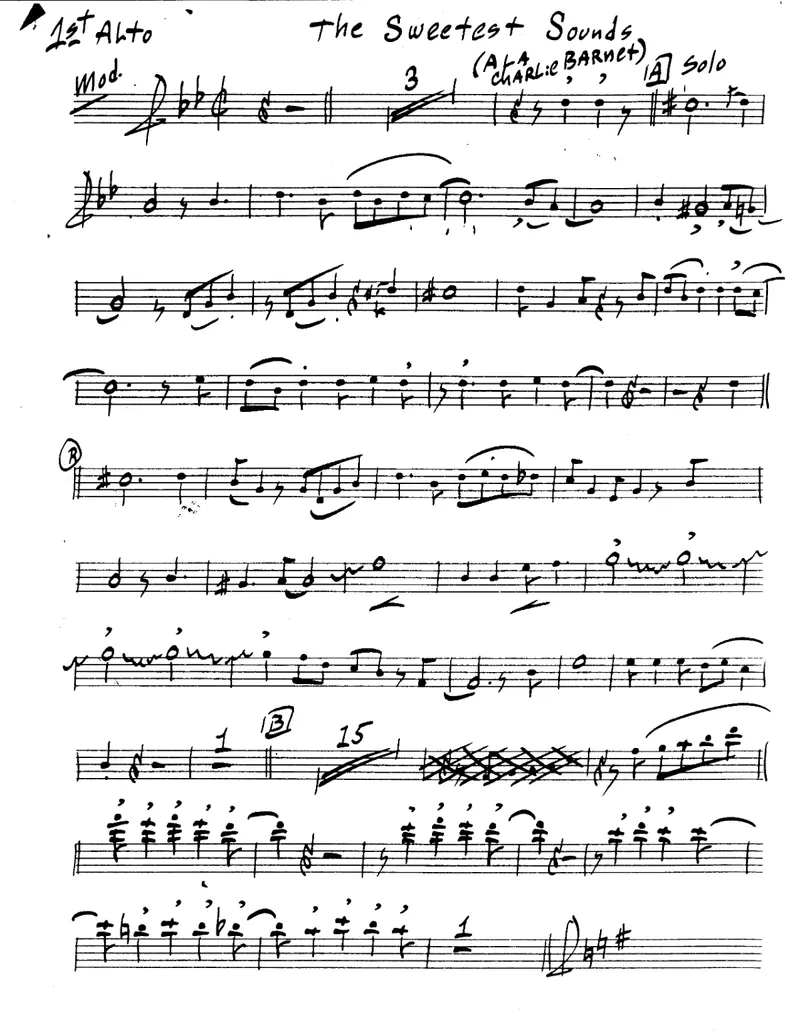 The Sweetest Sounds score preview