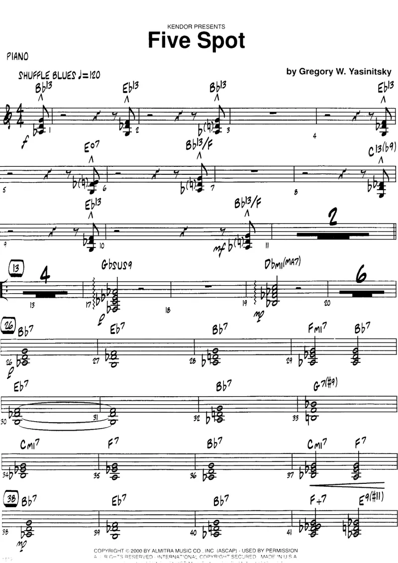 Five Spot score preview
