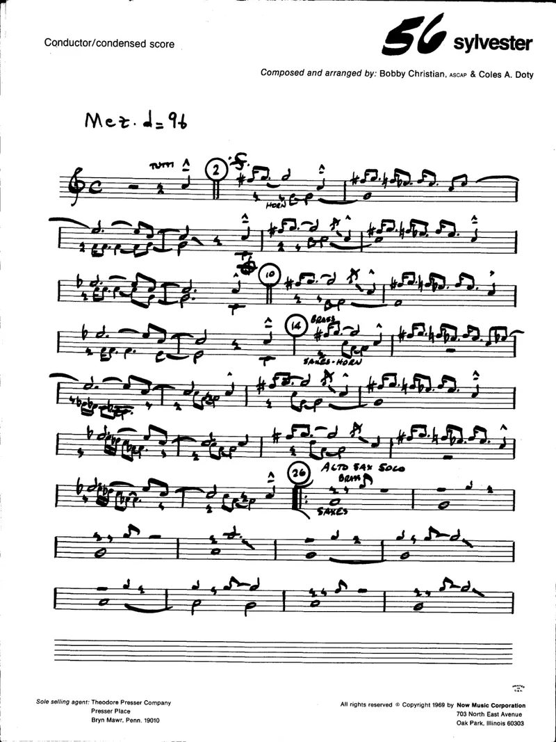 Sylvester score preview