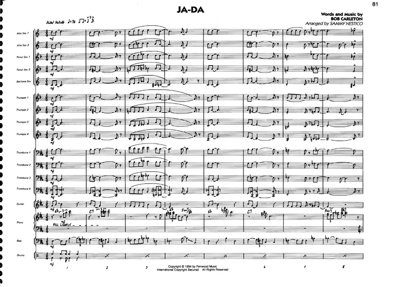 Ja-Da score preview