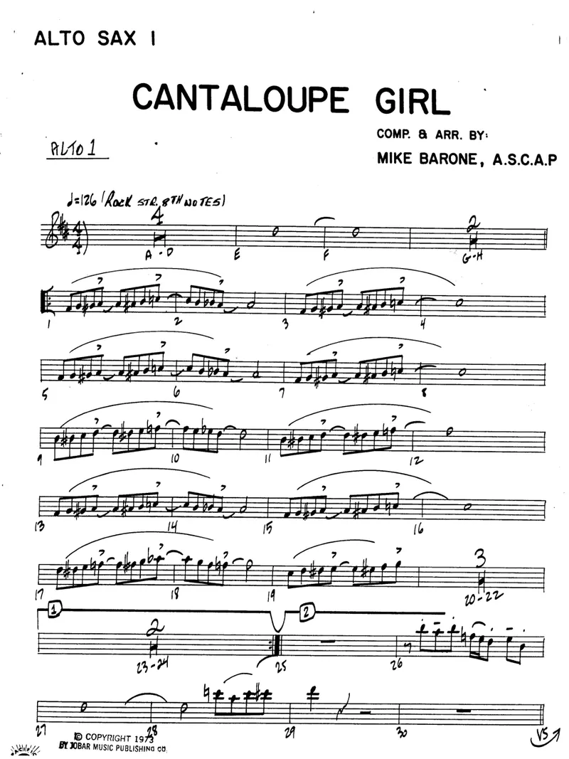Cantaloupe Girl score preview