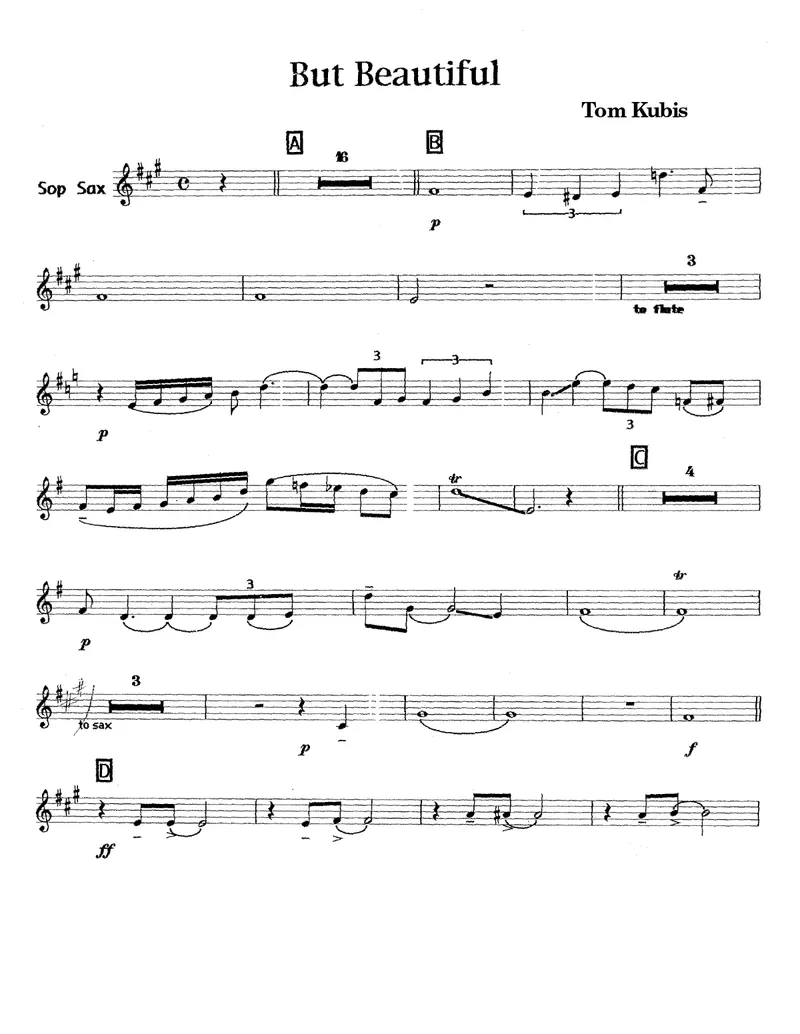 But Beautiful score preview