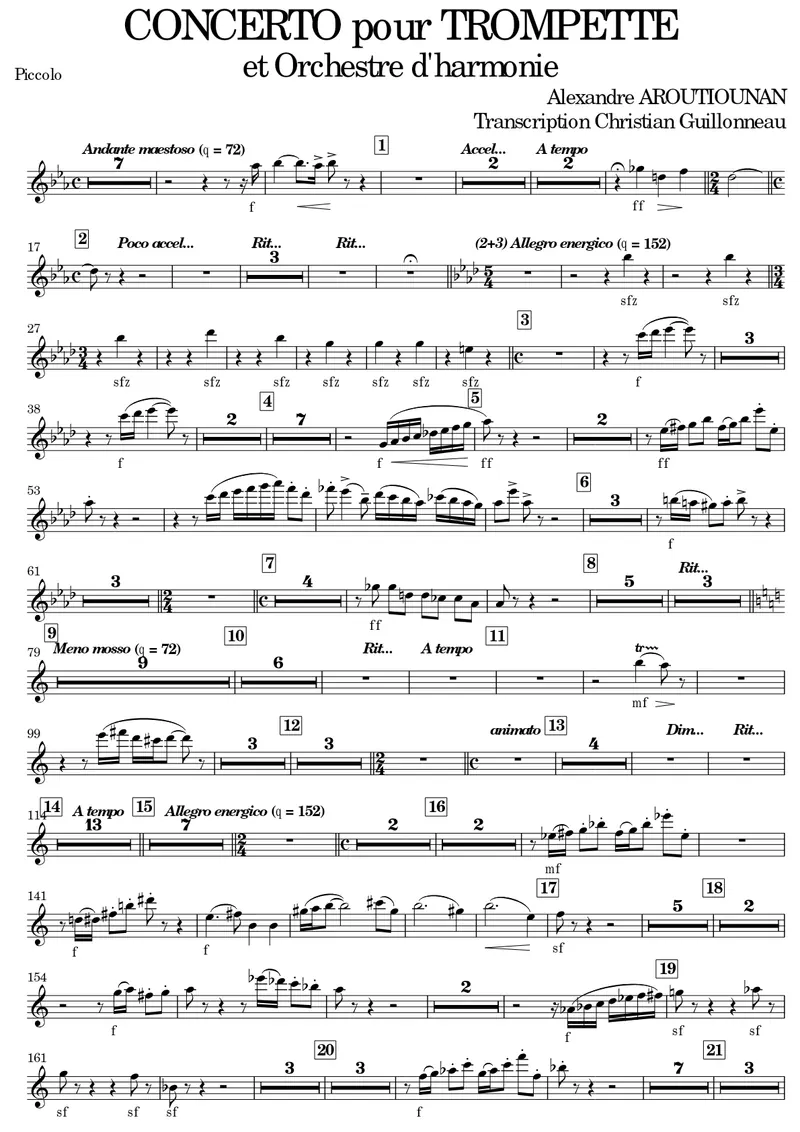Concerto For Tumpet preview page 1