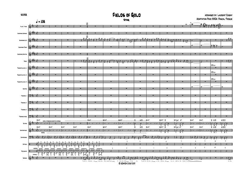 Fields Of Gold score preview