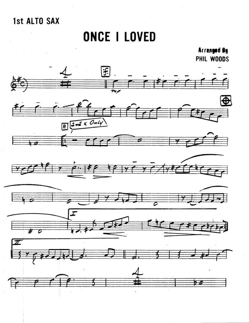 Once I Loved score preview