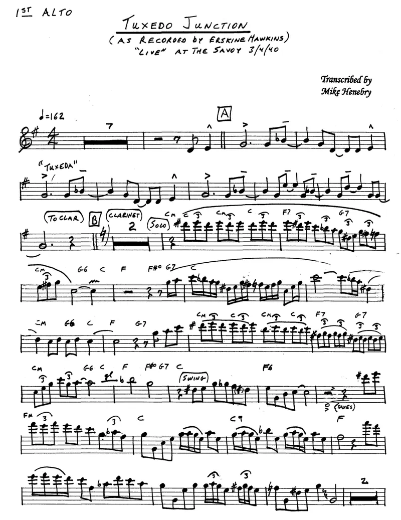 Tuxedo Junction score preview