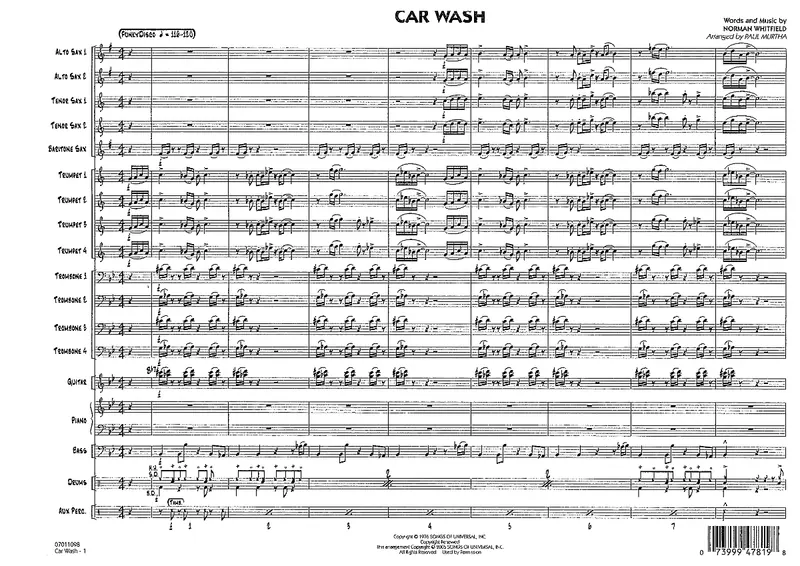 Car Wash score preview