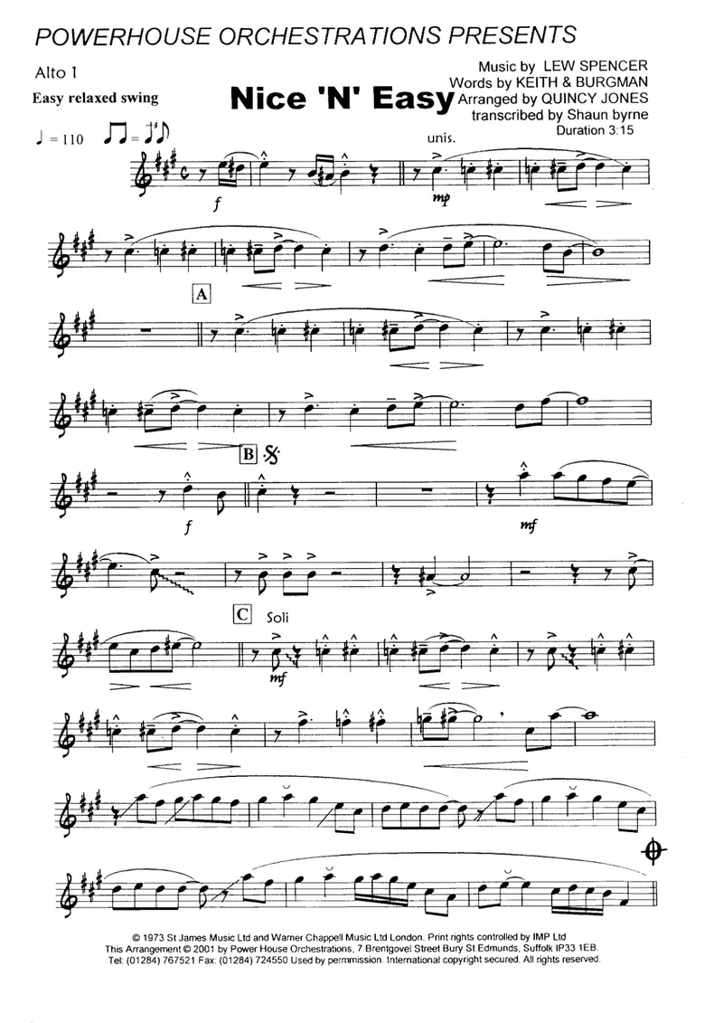 Nice 'N' Easy score preview