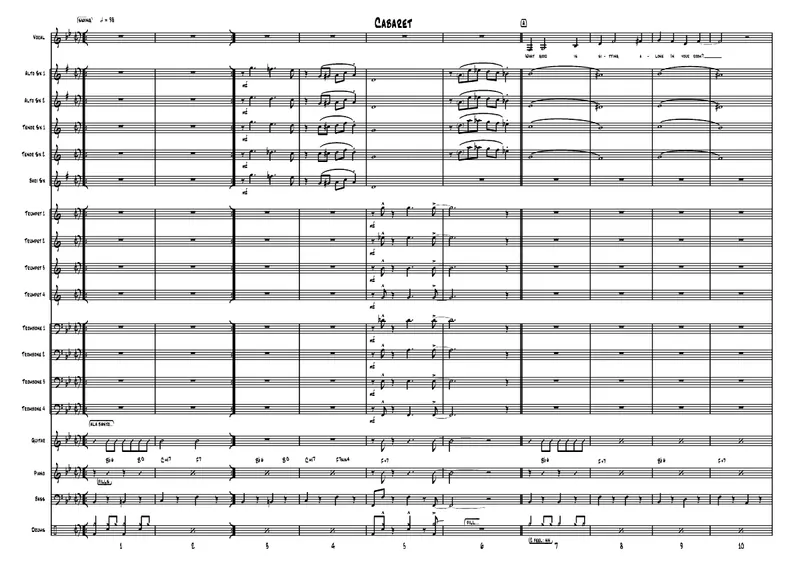 Cabaret score preview