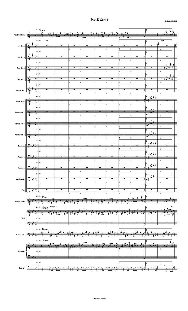 Mambo Wambo score preview