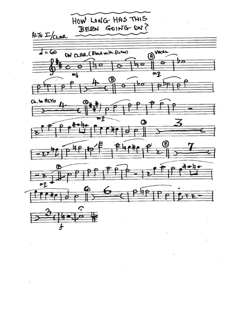 How Long Has This Been Going On (vocal) score preview
