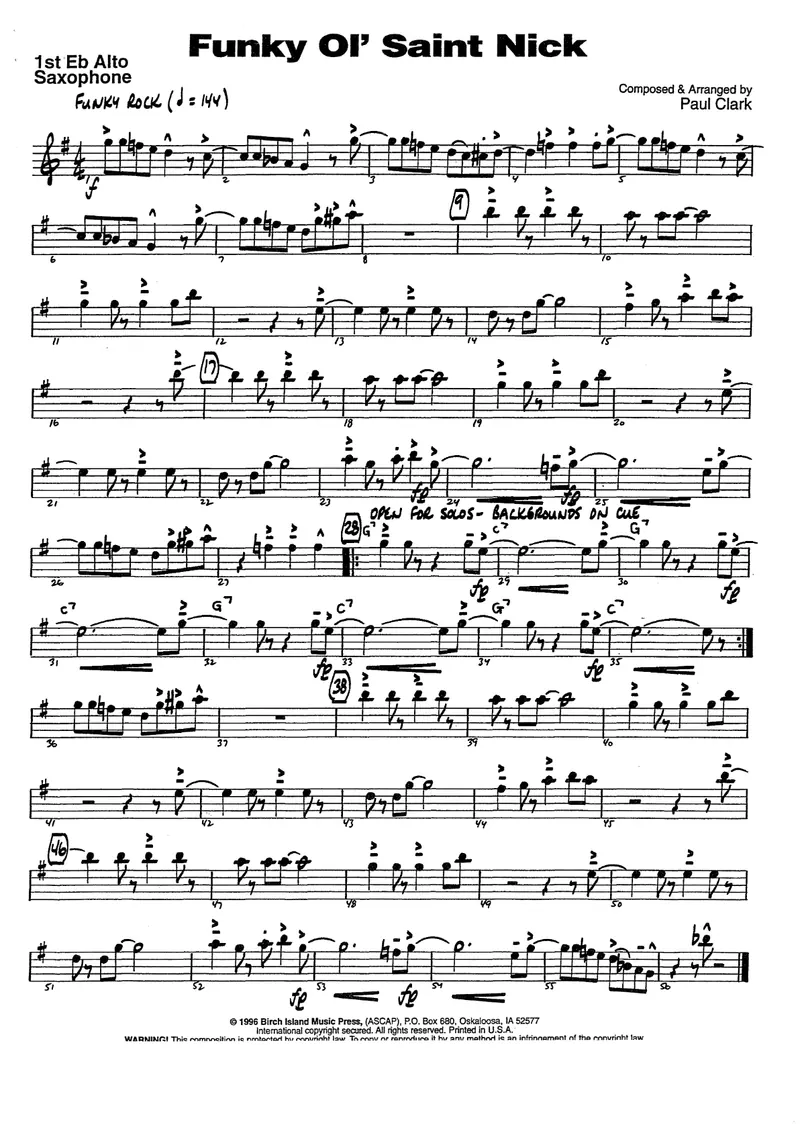 Funky Ol' Saint Nick score preview