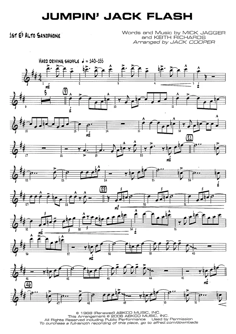Jumpin Jack Flash score preview