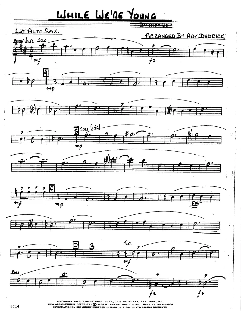 While We're Young score preview