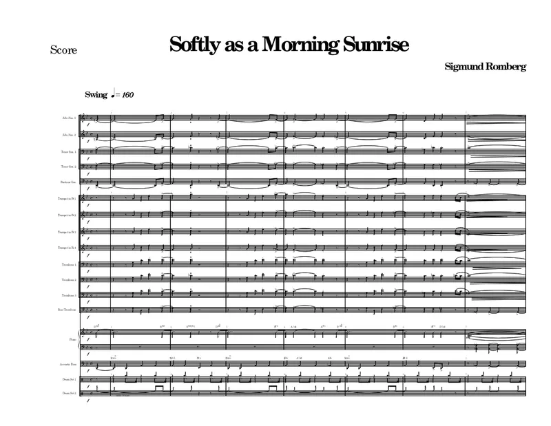Softly As In A Morning Sunrise preview page 1