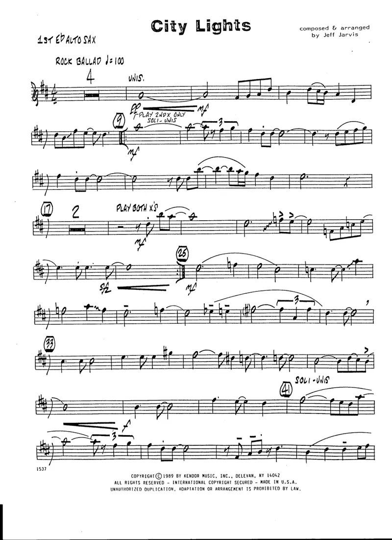 City Lights score preview