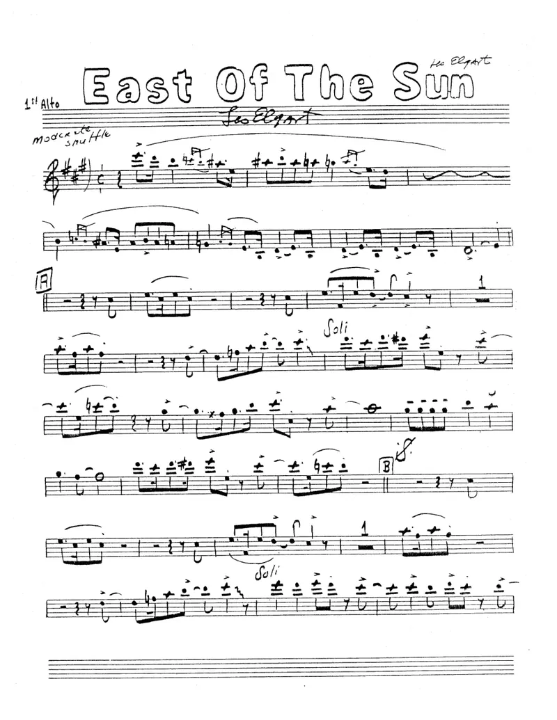 East Of The Sun score preview