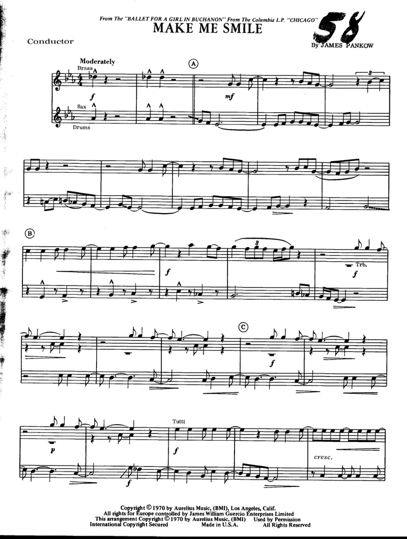 Make Me Smile (J.Pankow score preview