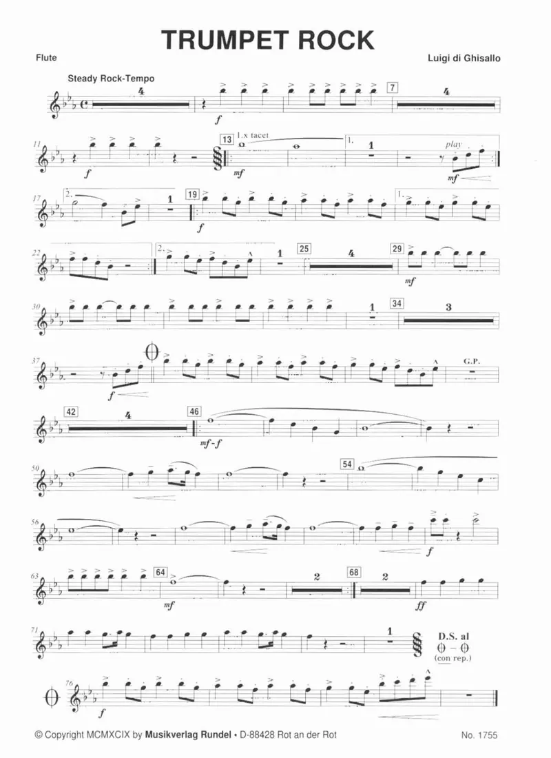 Trumpet Rock score preview