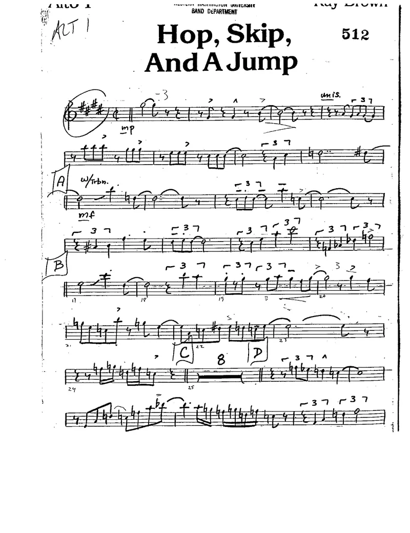 Hop, Skip And A Jump score preview